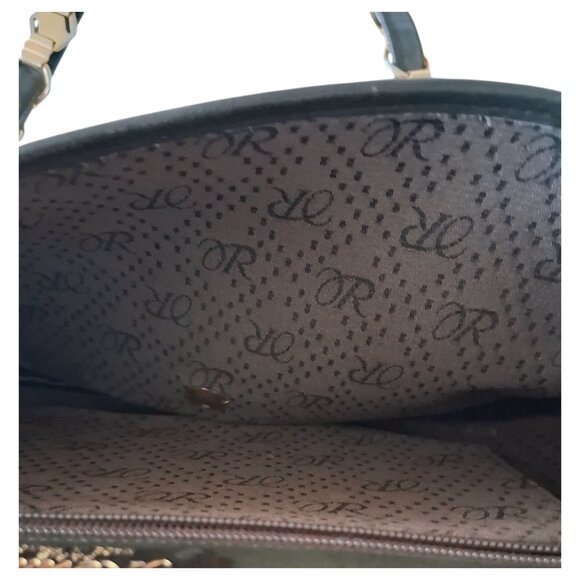 RARE Vintage Revillon French Half-Moon/Saddlebag Quilted Leather Antique Handbag - Picture 7 of 8